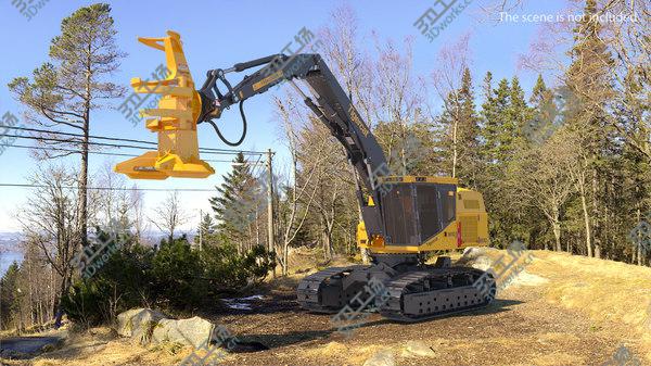 images/goods_img/20210312/Tigercat 855D Tracked Feller Buncher 3D model/2.jpg